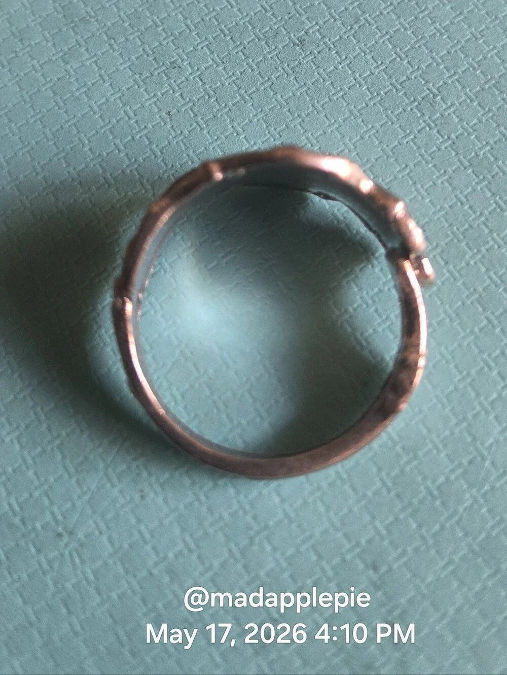 Vintage Sterling Silver Goddess Woman Nude Muse Nymph Spoon Ring #126 - Picture 6 of 15